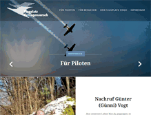 Tablet Screenshot of flugplatz-herzogenaurach.de
